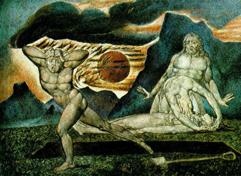 William Blake The Body of Abel Found by Adam and Eve Norge oil painting art